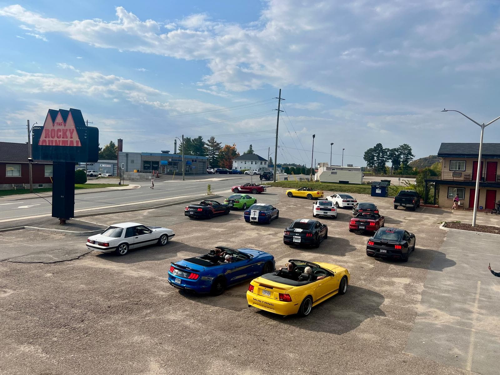 Annual car show at Rocky Mountain Lodge